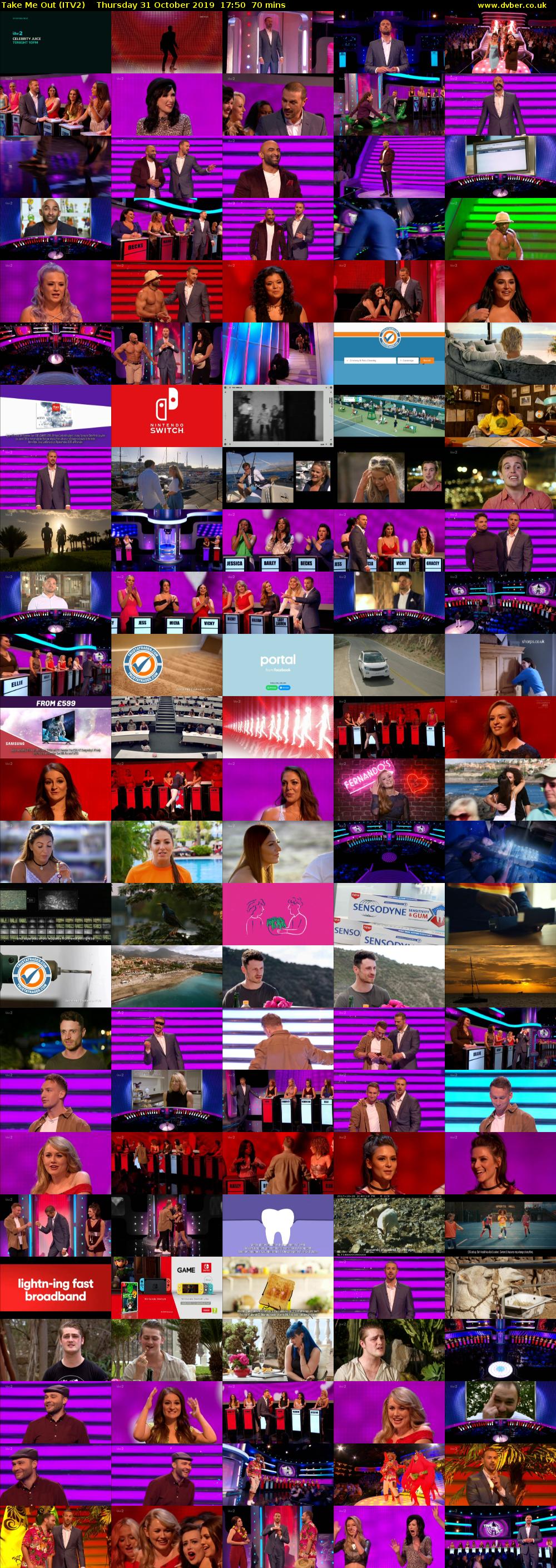 Take Me Out (ITV2) Thursday 31 October 2019 17:50 - 19:00