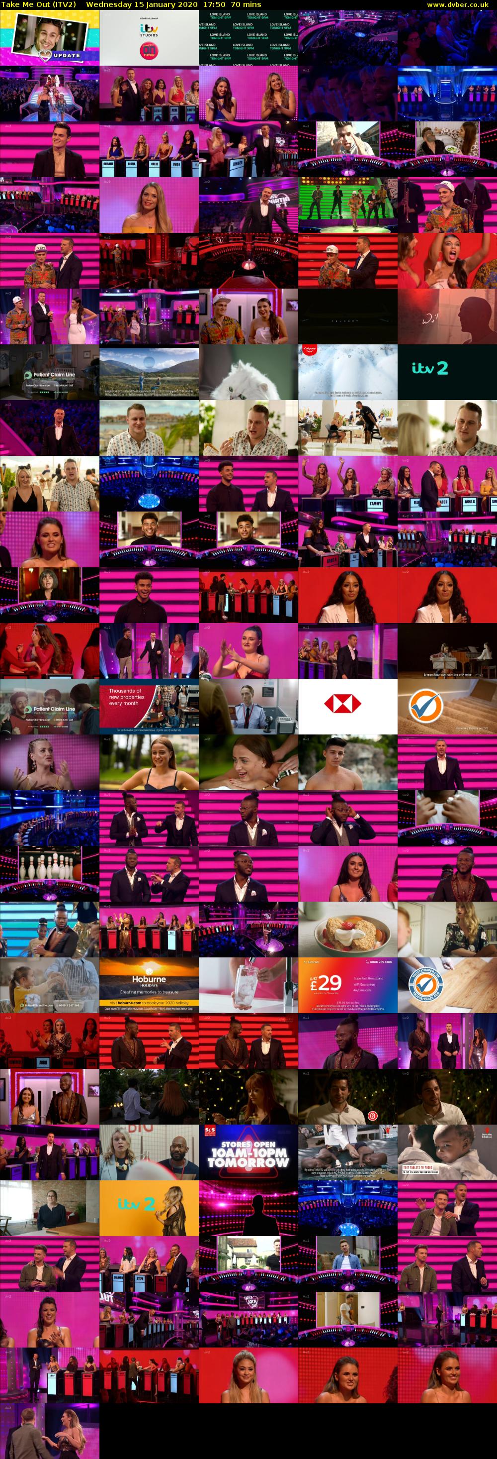 Take Me Out (ITV2) Wednesday 15 January 2020 17:50 - 19:00