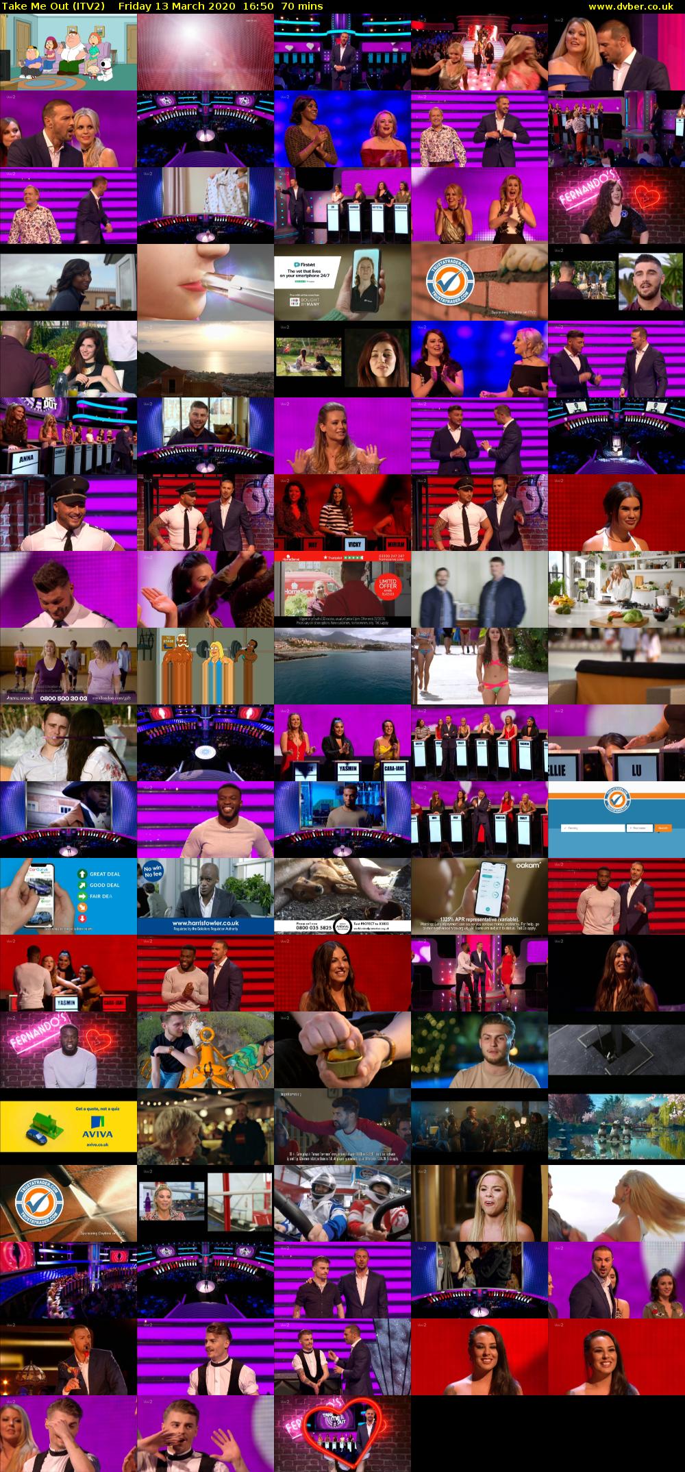 Take Me Out (ITV2) Friday 13 March 2020 16:50 - 18:00