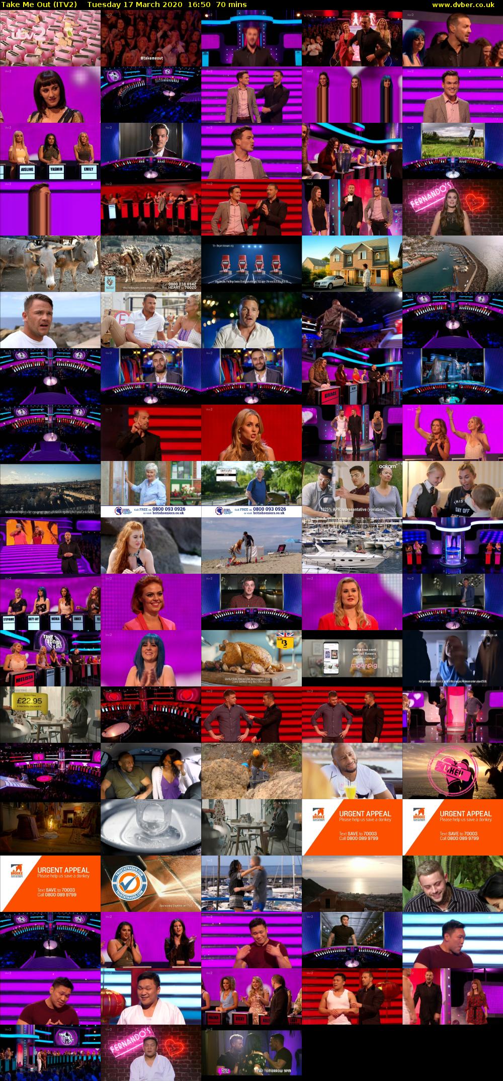 Take Me Out (ITV2) Tuesday 17 March 2020 16:50 - 18:00