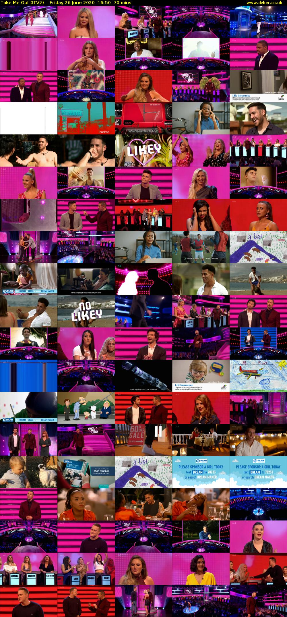 Take Me Out (ITV2) Friday 26 June 2020 16:50 - 18:00