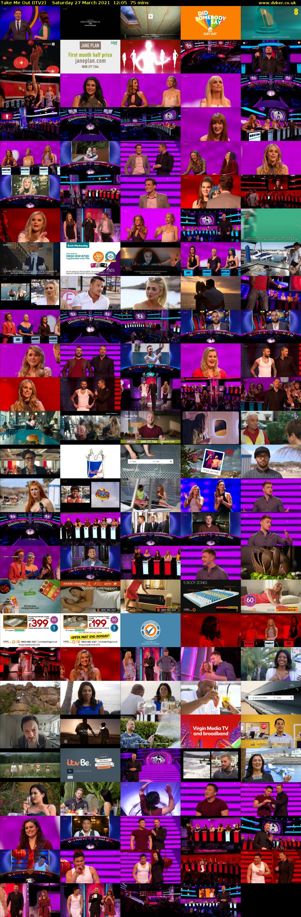 Take Me Out (ITV2) Saturday 27 March 2021 12:05 - 13:20