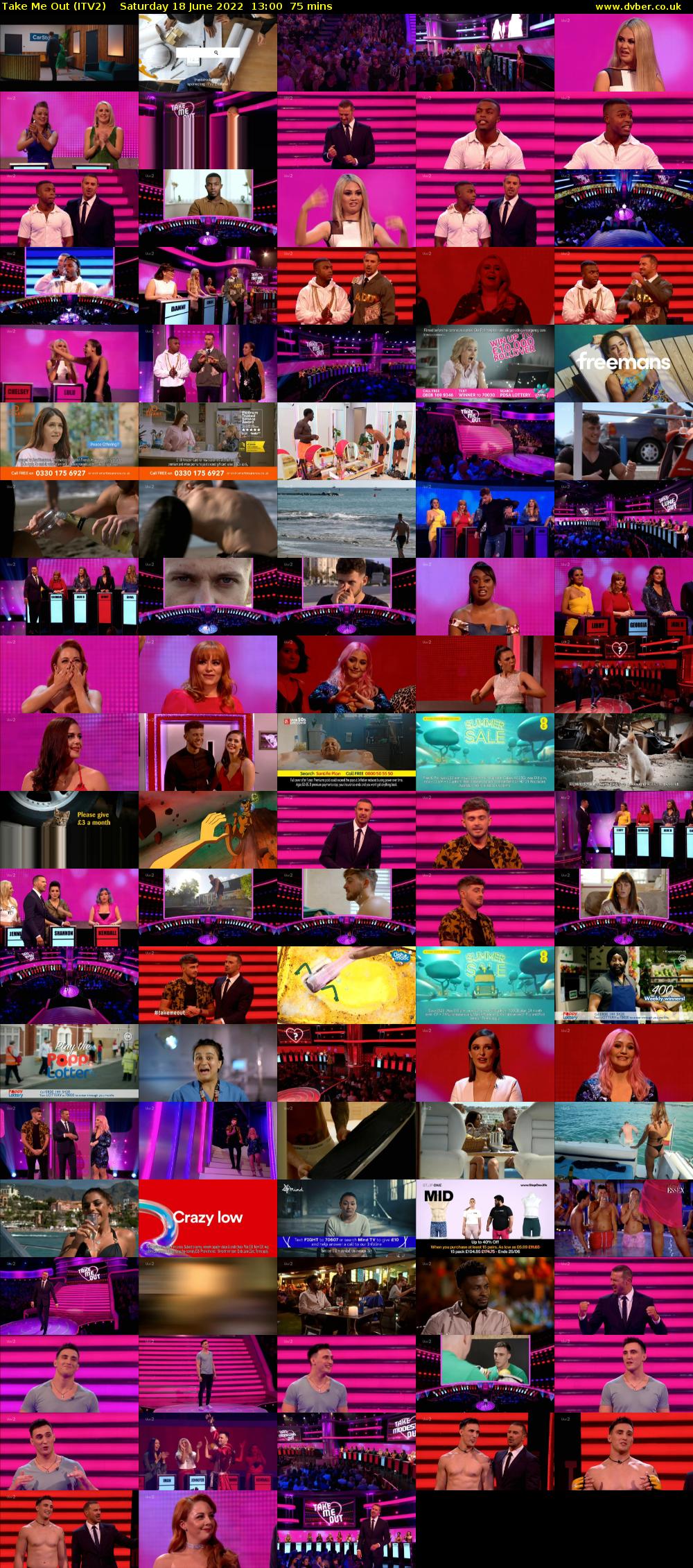 Take Me Out (ITV2) Saturday 18 June 2022 13:00 - 14:15