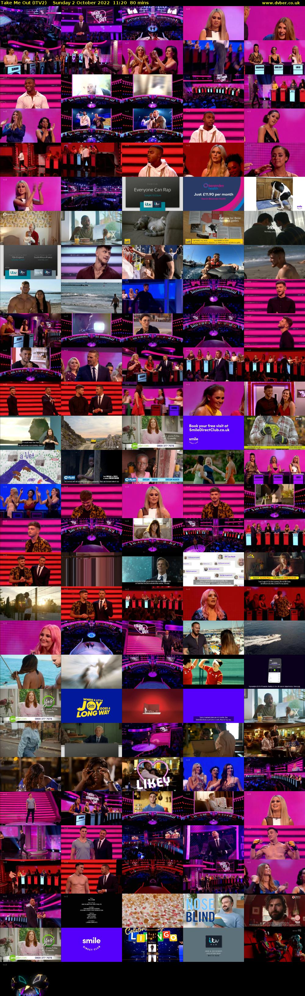 Take Me Out (ITV2) Sunday 2 October 2022 11:20 - 12:40