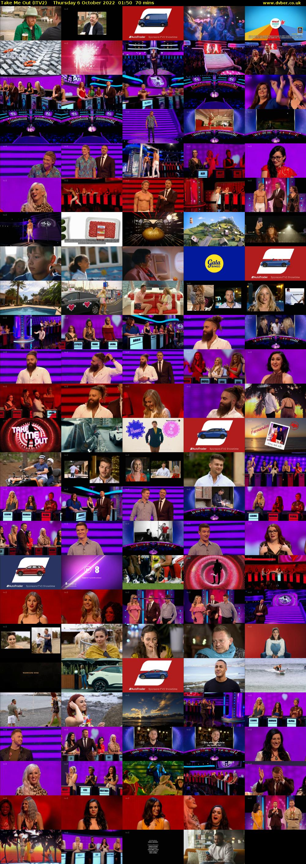 Take Me Out (ITV2) Thursday 6 October 2022 01:50 - 03:00