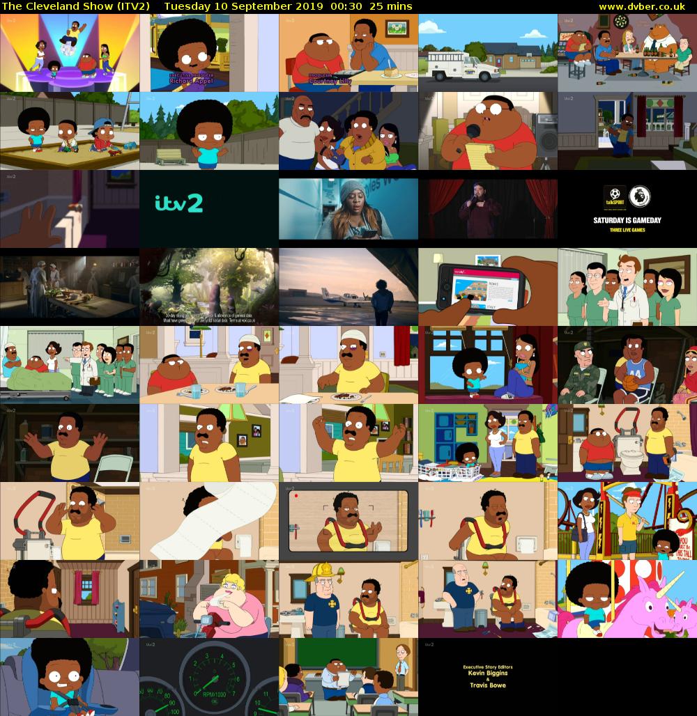 The Cleveland Show (ITV2) Tuesday 10 September 2019 00:30 - 00:55