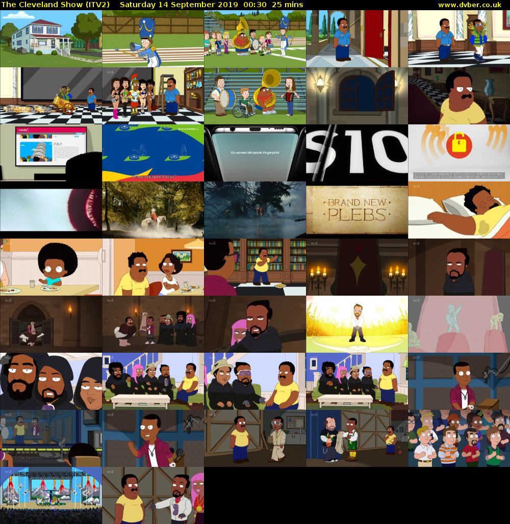 The Cleveland Show (ITV2) Saturday 14 September 2019 00:30 - 00:55