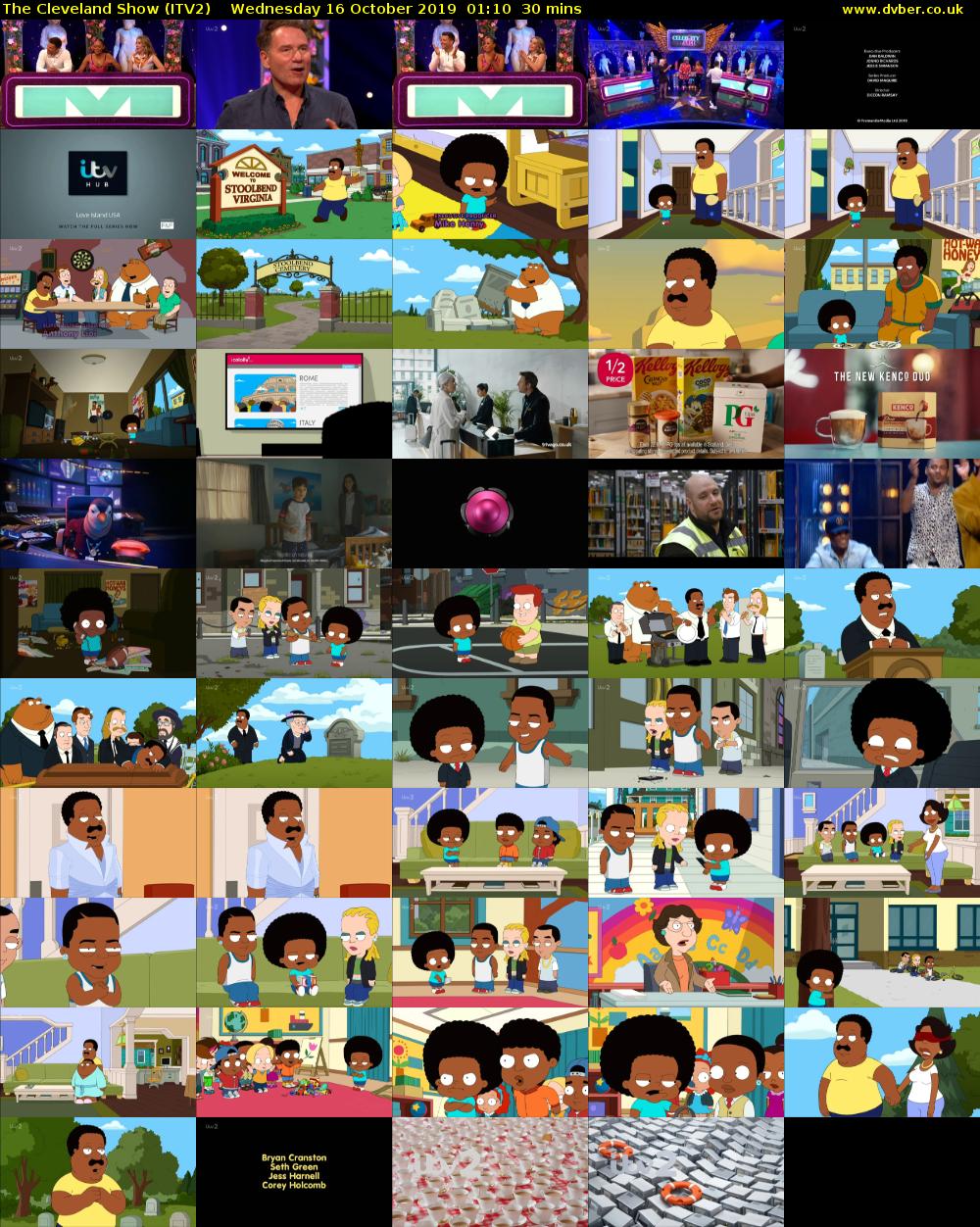 The Cleveland Show (ITV2) Wednesday 16 October 2019 01:10 - 01:40