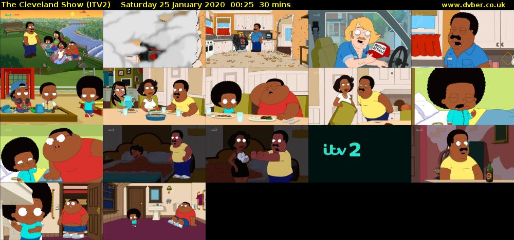 The Cleveland Show (ITV2) Saturday 25 January 2020 00:25 - 00:55