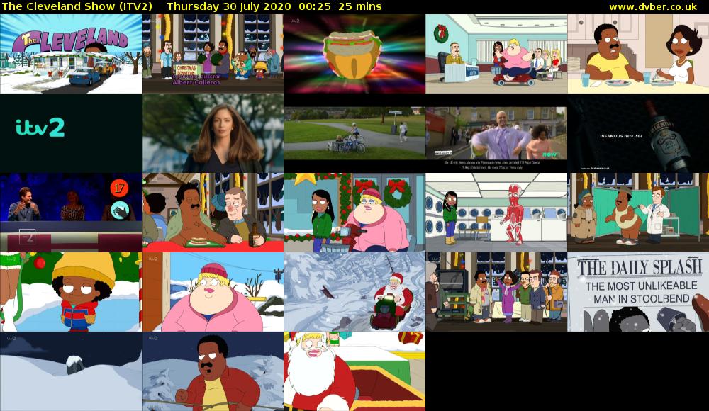 The Cleveland Show (ITV2) Thursday 30 July 2020 00:25 - 00:50