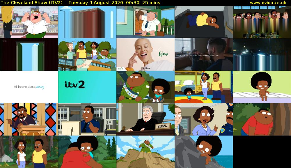 The Cleveland Show (ITV2) Tuesday 4 August 2020 00:30 - 00:55