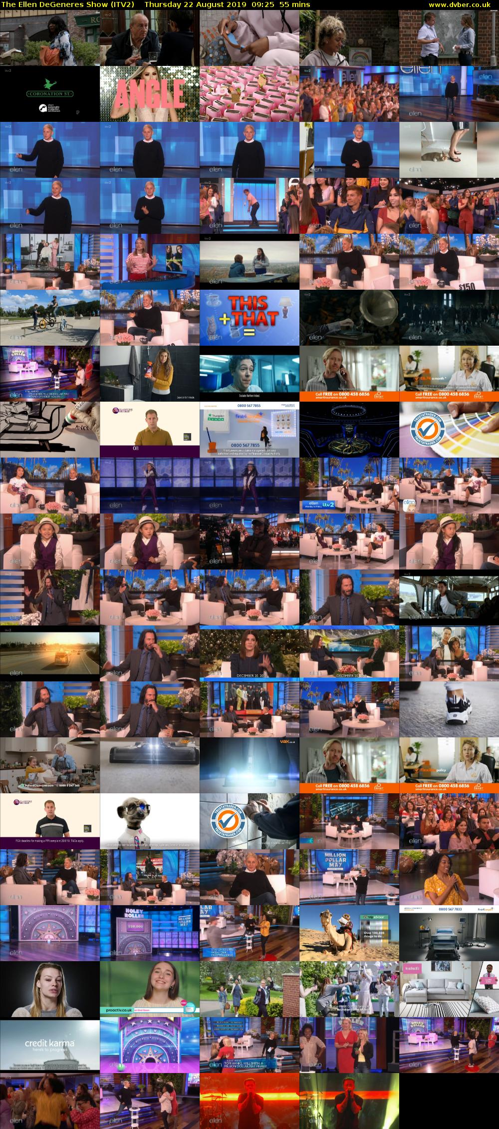 The Ellen DeGeneres Show (ITV2) Thursday 22 August 2019 09:25 - 10:20