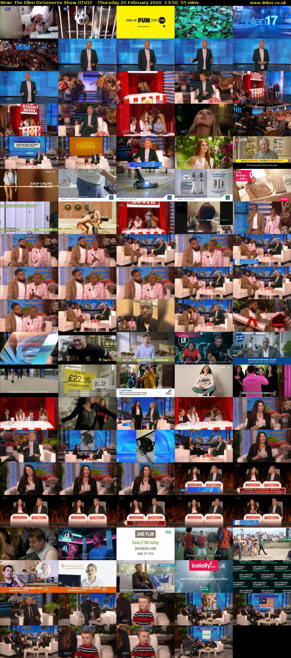 The Ellen DeGeneres Show (ITV2) Thursday 20 February 2020 13:50 - 14:45