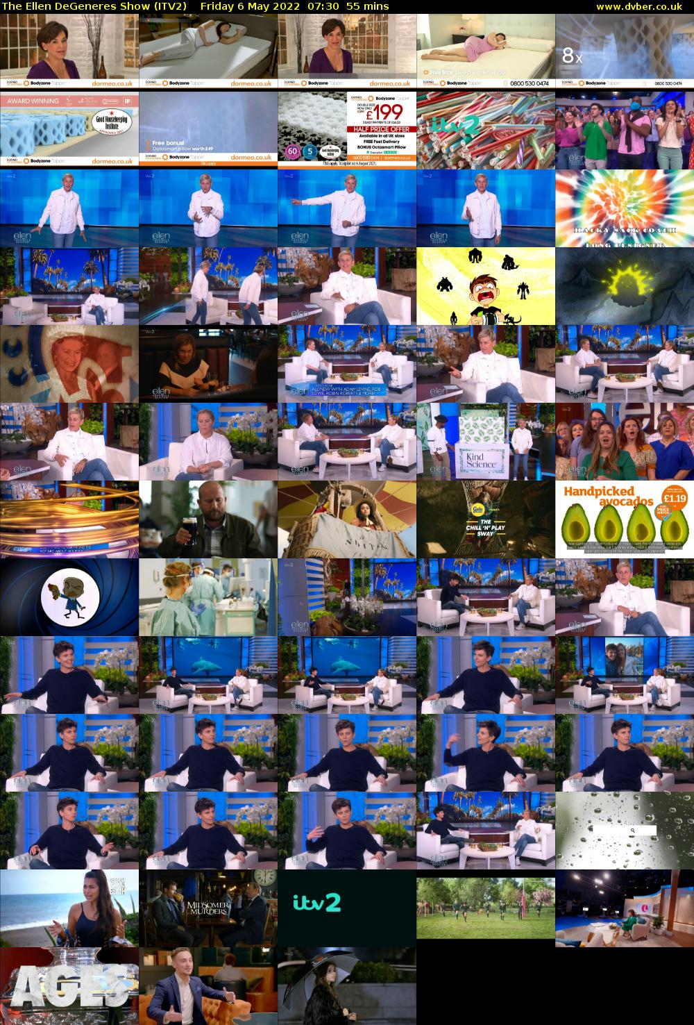 The Ellen DeGeneres Show (ITV2) Friday 6 May 2022 07:30 - 08:25