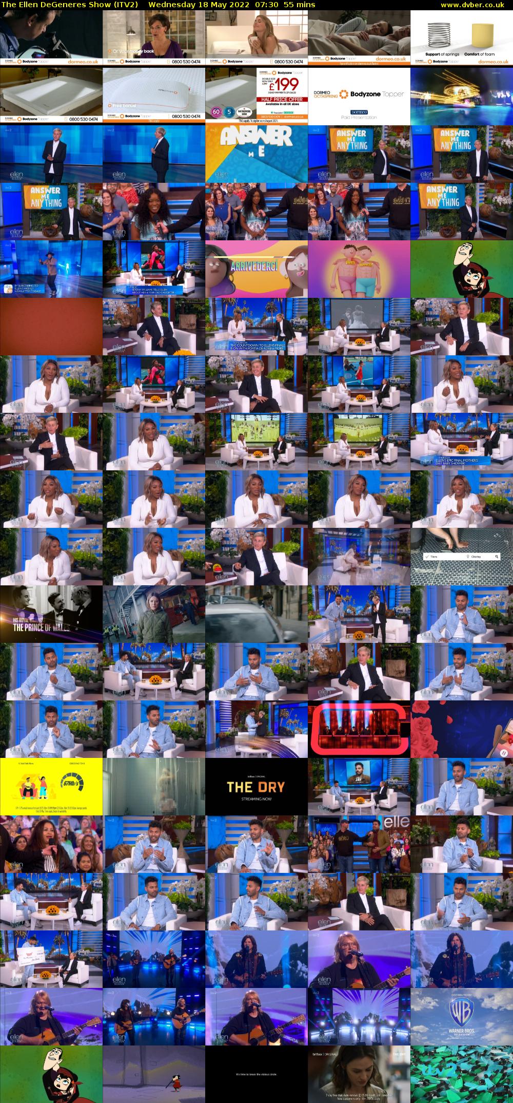 The Ellen DeGeneres Show (ITV2) Wednesday 18 May 2022 07:30 - 08:25