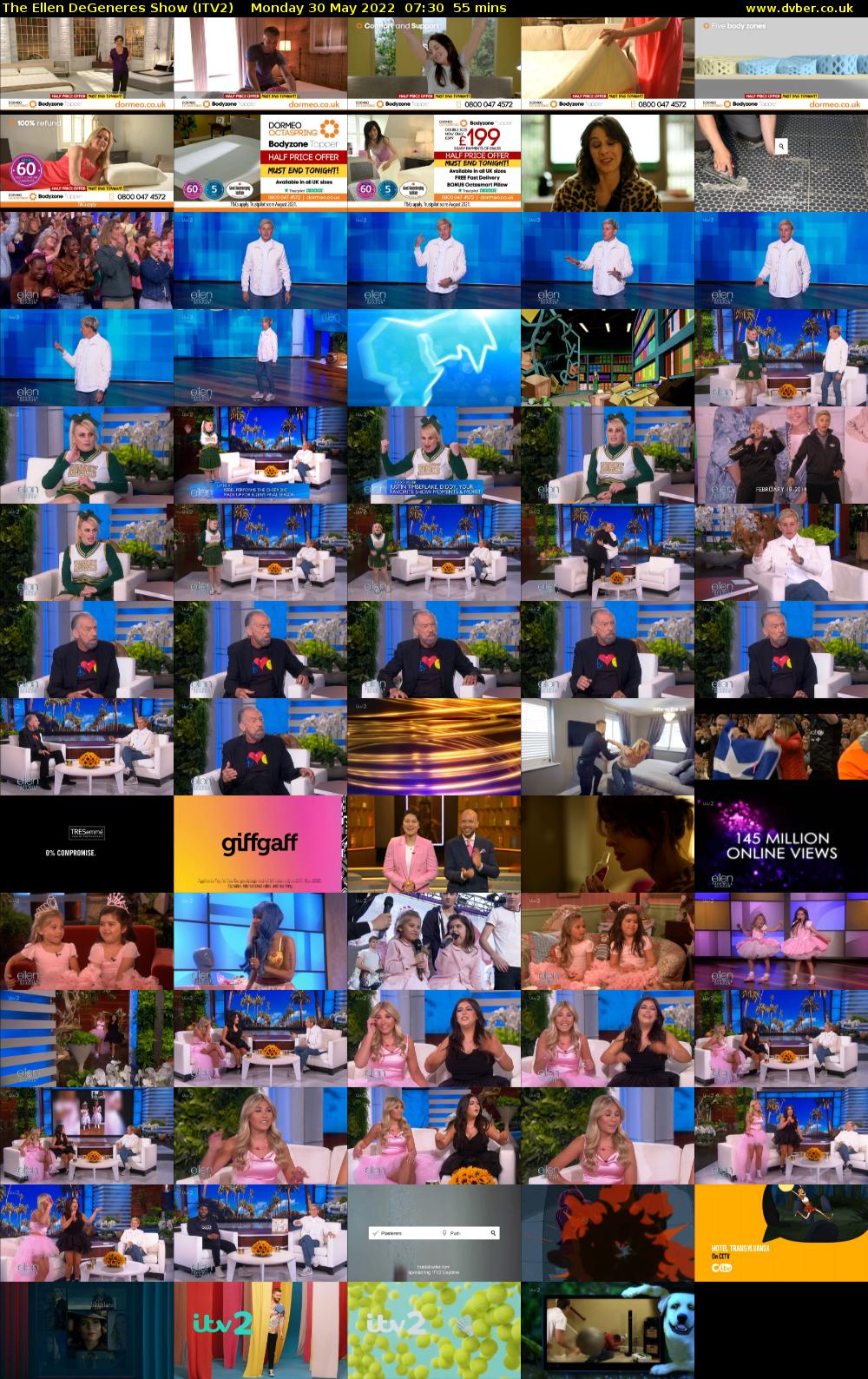 The Ellen DeGeneres Show (ITV2) Monday 30 May 2022 07:30 - 08:25