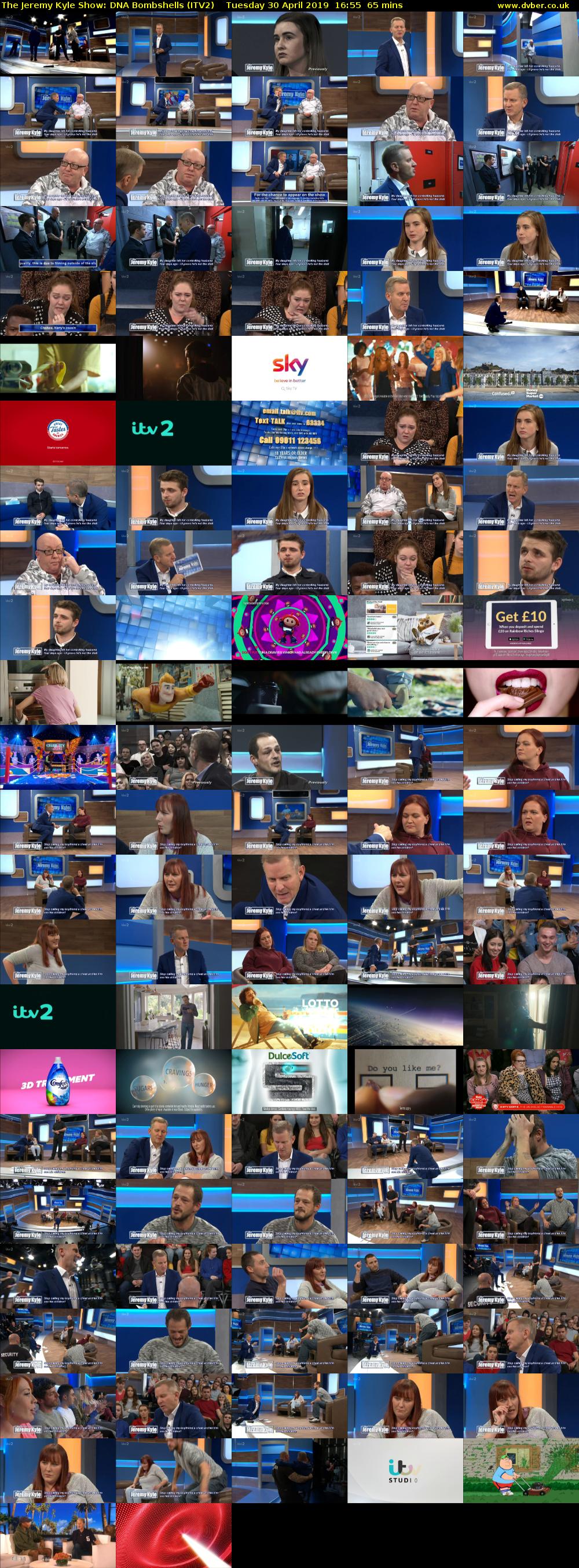 The Jeremy Kyle Show: DNA Bombshells (ITV2) Tuesday 30 April 2019 16:55 - 18:00