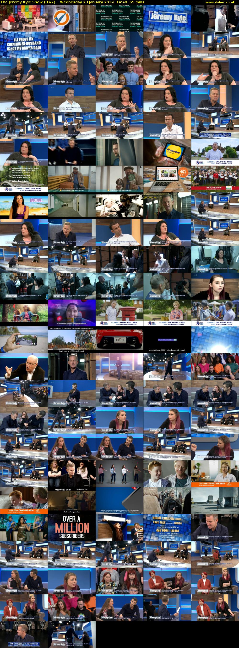 The Jeremy Kyle Show (ITV2) Wednesday 23 January 2019 14:40 - 15:45