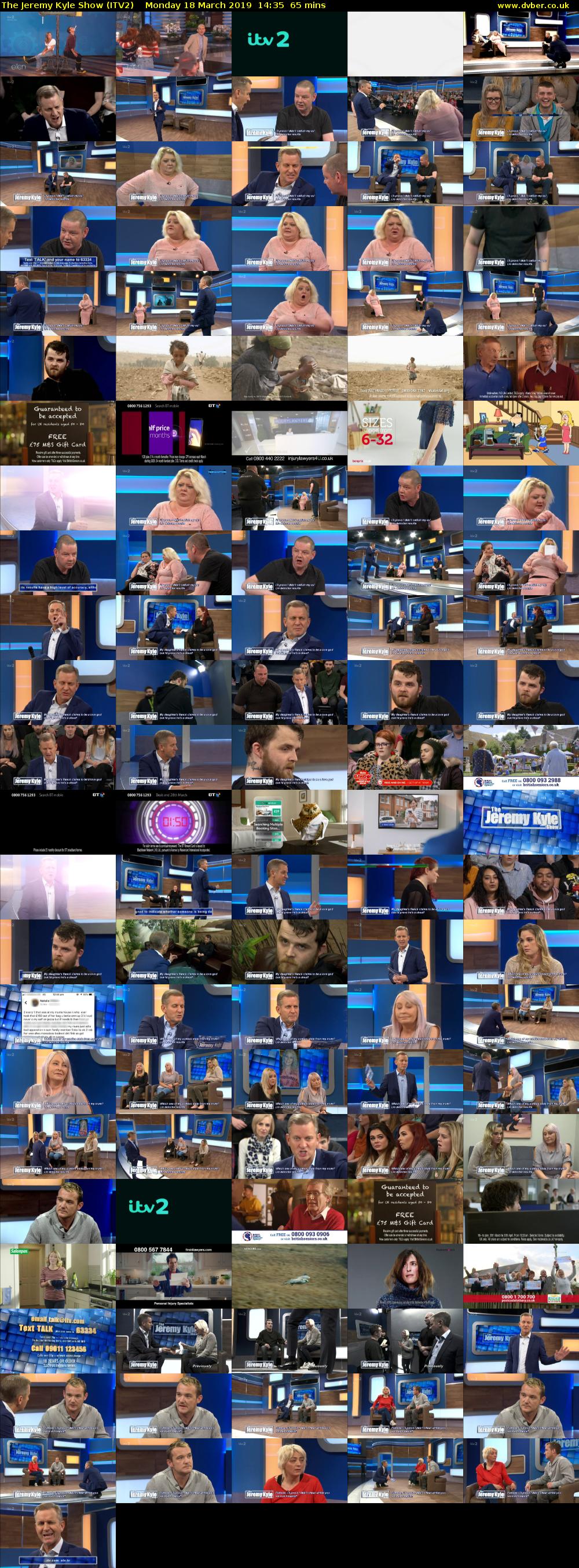 The Jeremy Kyle Show (ITV2) Monday 18 March 2019 14:35 - 15:40