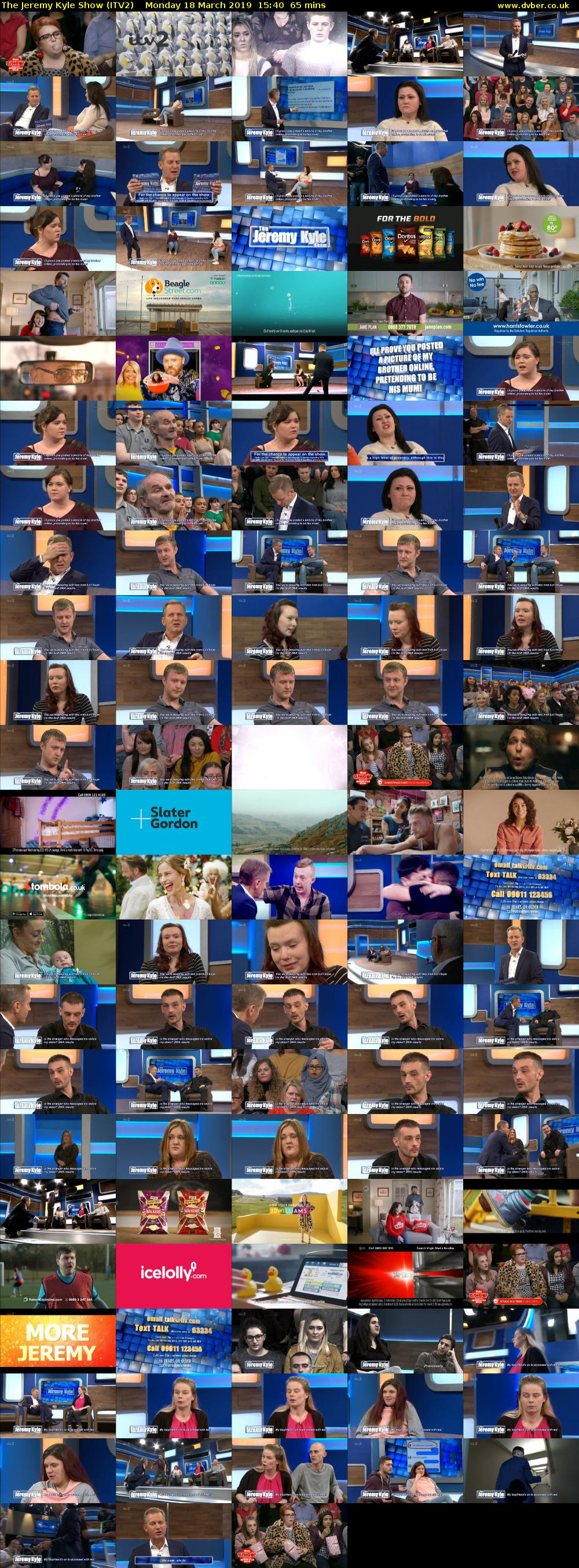 The Jeremy Kyle Show (ITV2) Monday 18 March 2019 15:40 - 16:45