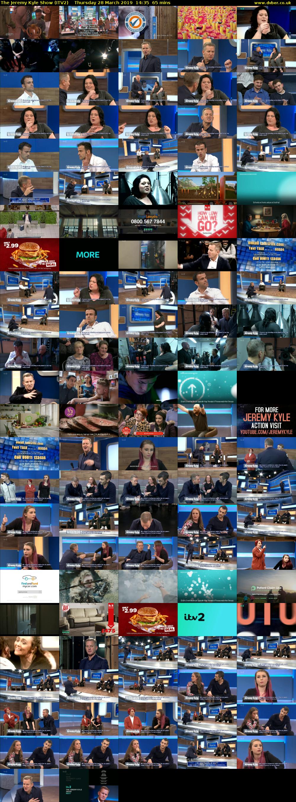 The Jeremy Kyle Show (ITV2) Thursday 28 March 2019 14:35 - 15:40