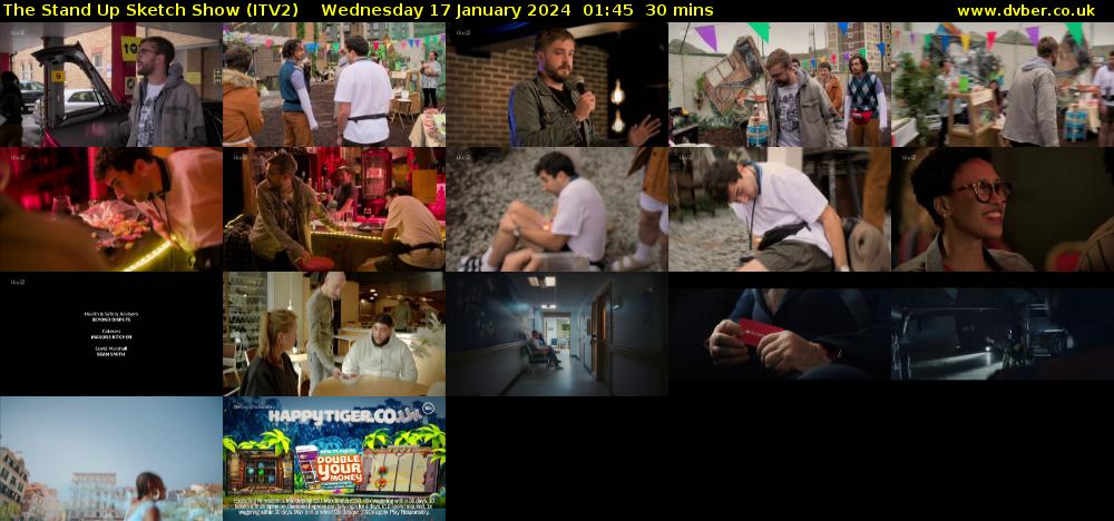 The Stand Up Sketch Show (ITV2) Wednesday 17 January 2024 01:45 - 02:15