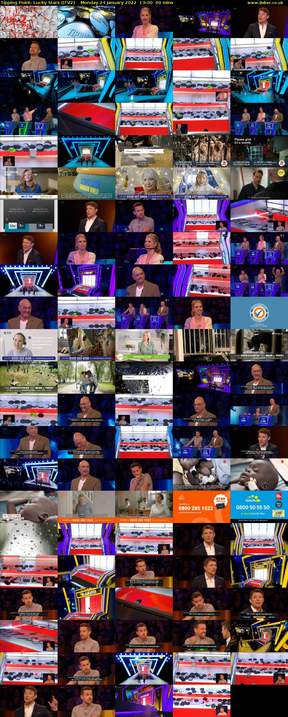 Tipping Point: Lucky Stars (ITV2) Monday 24 January 2022 13:00 - 14:00