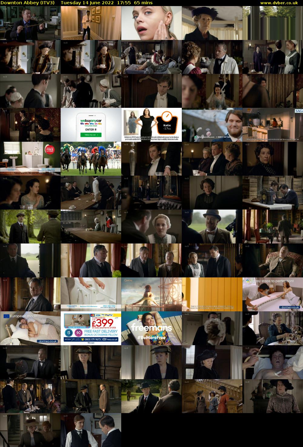 Downton Abbey (ITV3) Tuesday 14 June 2022 17:55 - 19:00