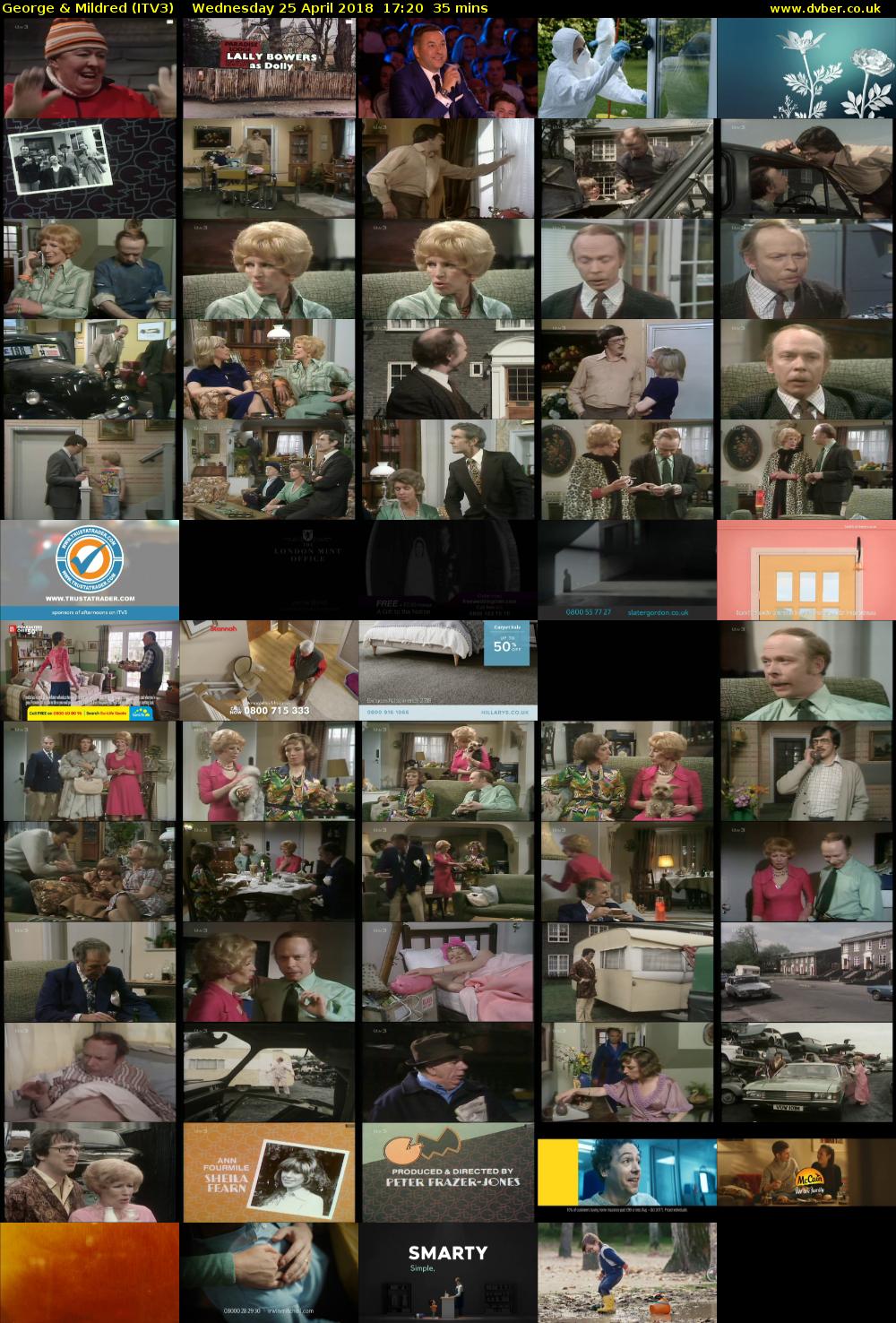 George & Mildred (ITV3) Wednesday 25 April 2018 17:20 - 17:55