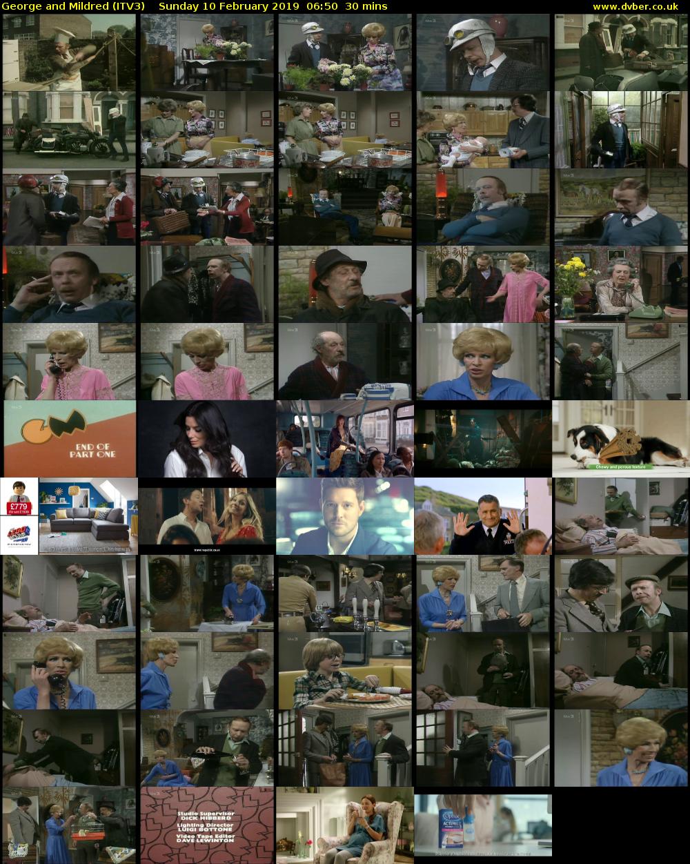 George and Mildred (ITV3) Sunday 10 February 2019 06:50 - 07:20