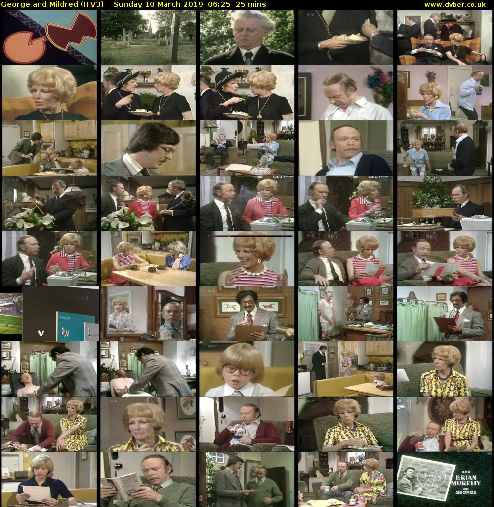 George and Mildred (ITV3) Sunday 10 March 2019 06:25 - 06:50
