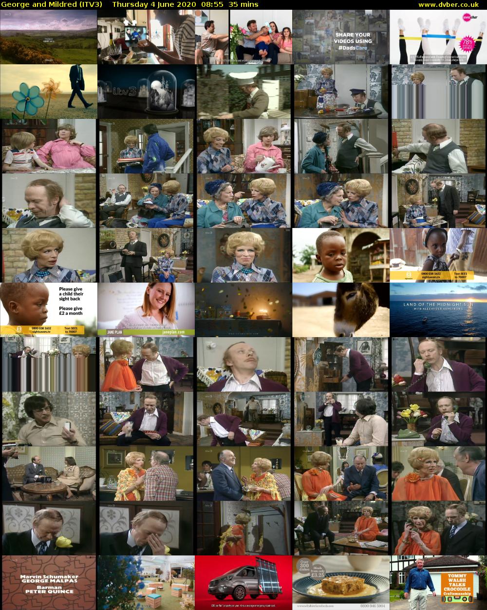George and Mildred (ITV3) Thursday 4 June 2020 08:55 - 09:30