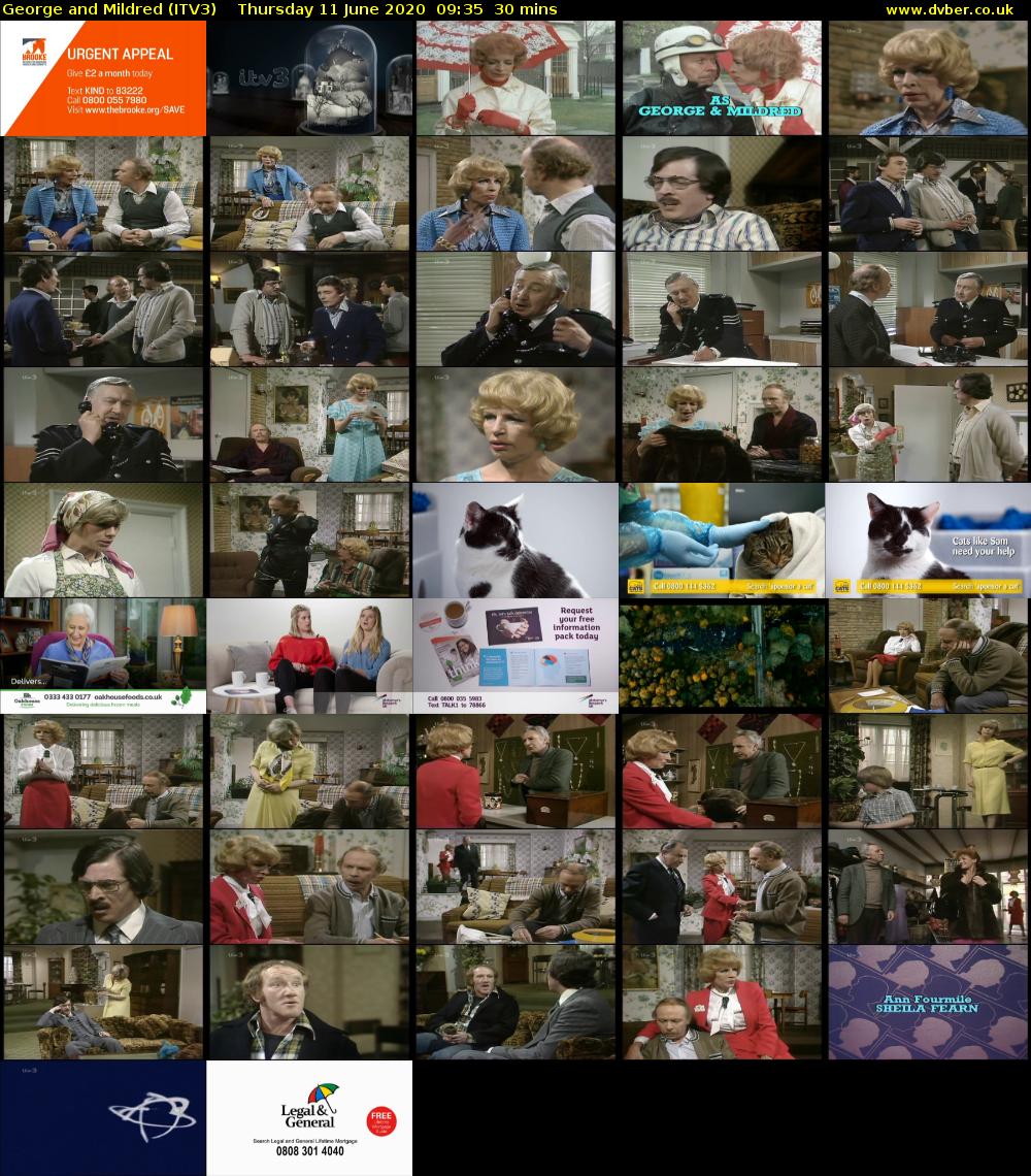 George and Mildred (ITV3) Thursday 11 June 2020 09:35 - 10:05