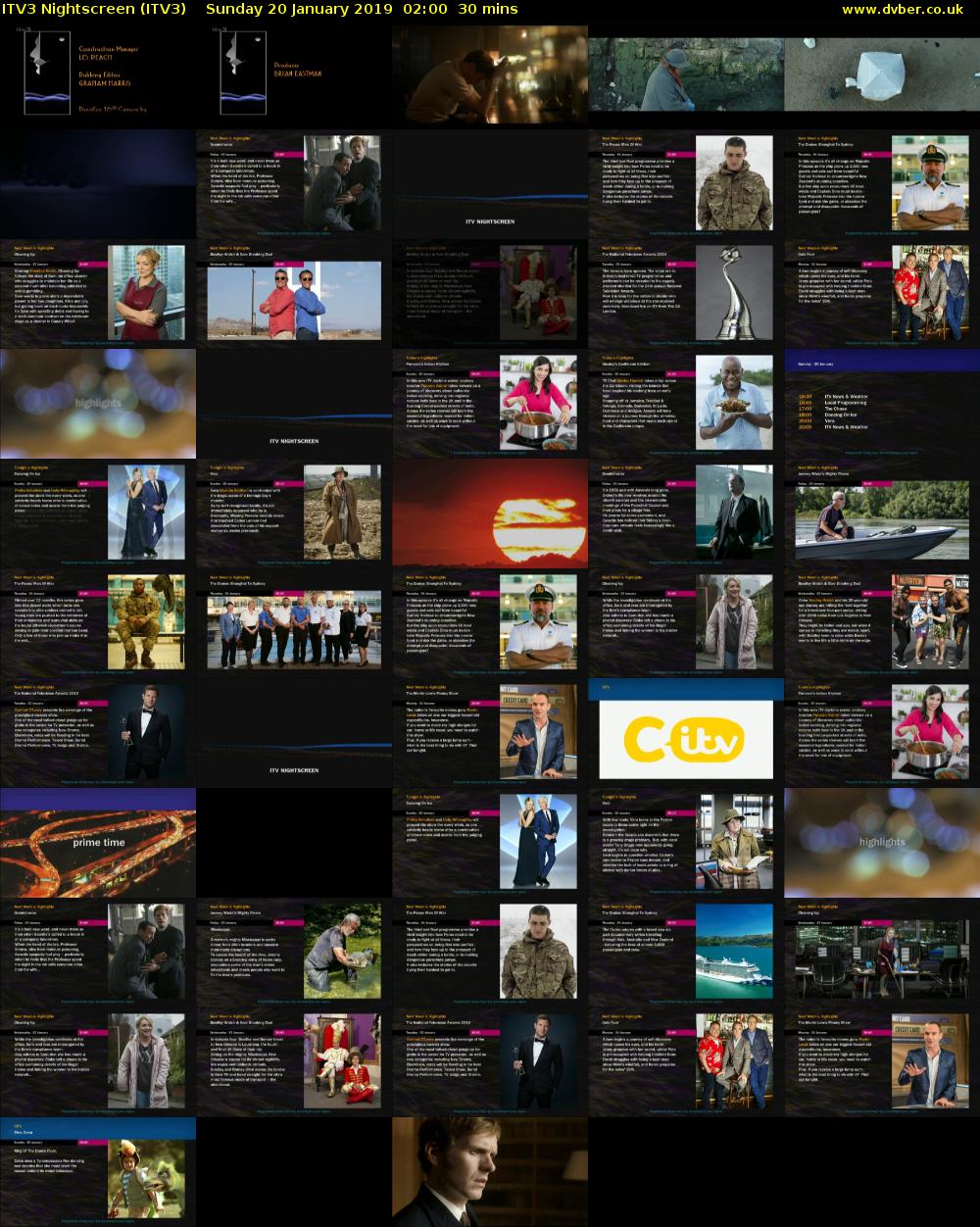 ITV3 Nightscreen (ITV3) 201901200200