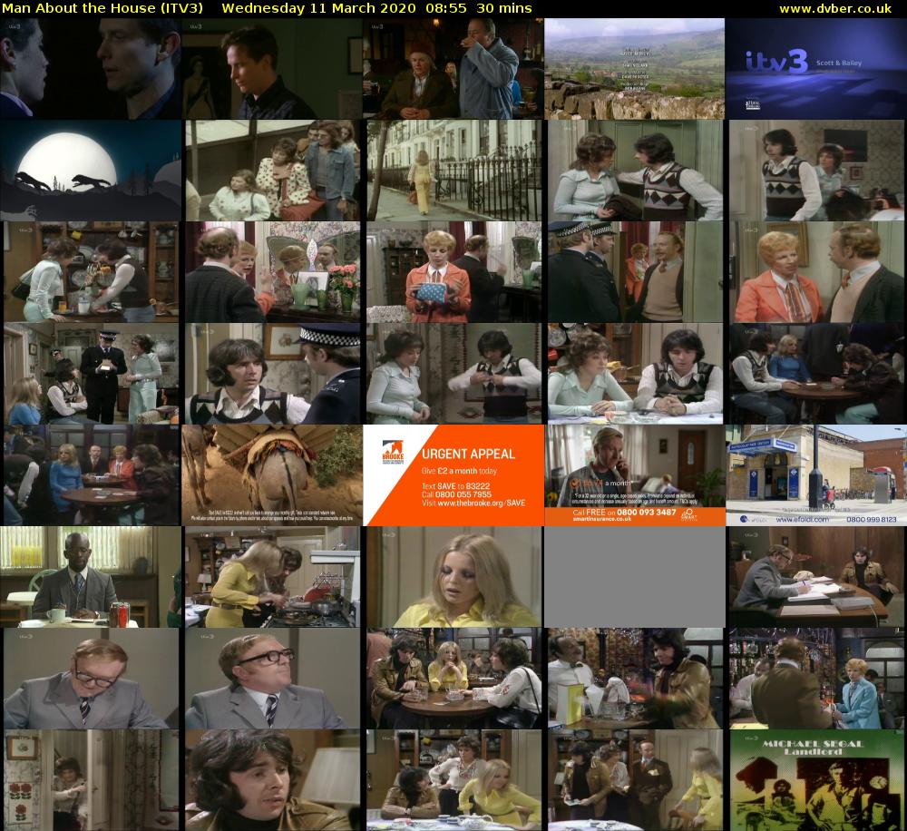 Man About the House (ITV3) Wednesday 11 March 2020 08:55 - 09:25