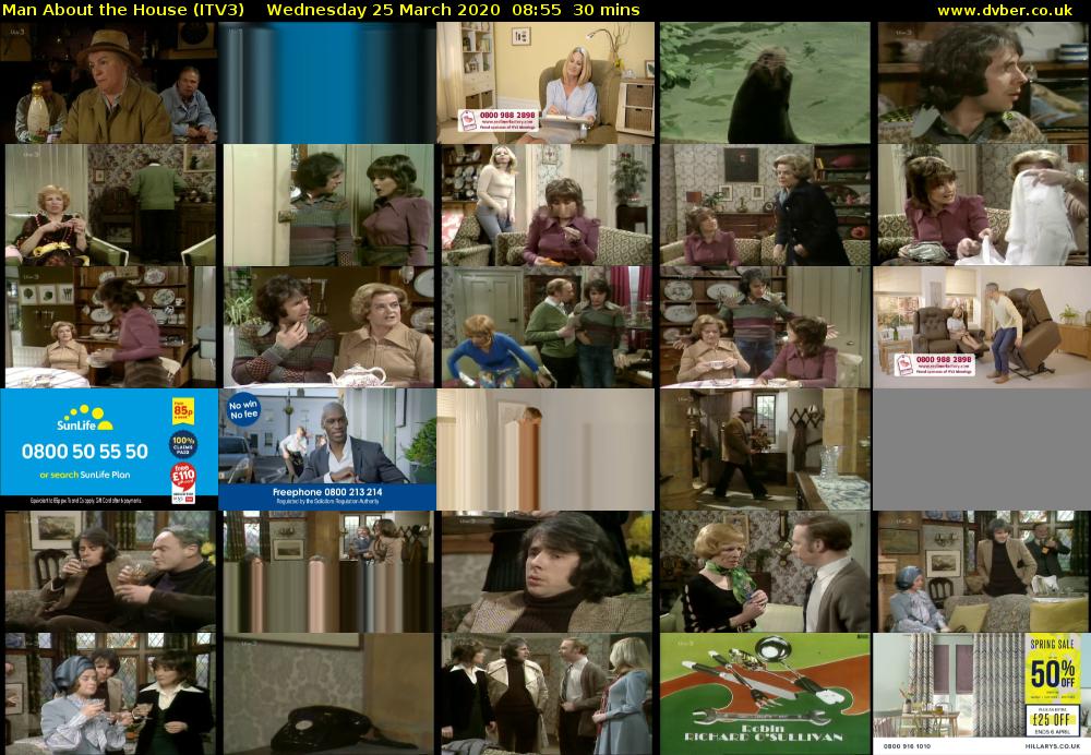 Man About the House (ITV3) Wednesday 25 March 2020 08:55 - 09:25