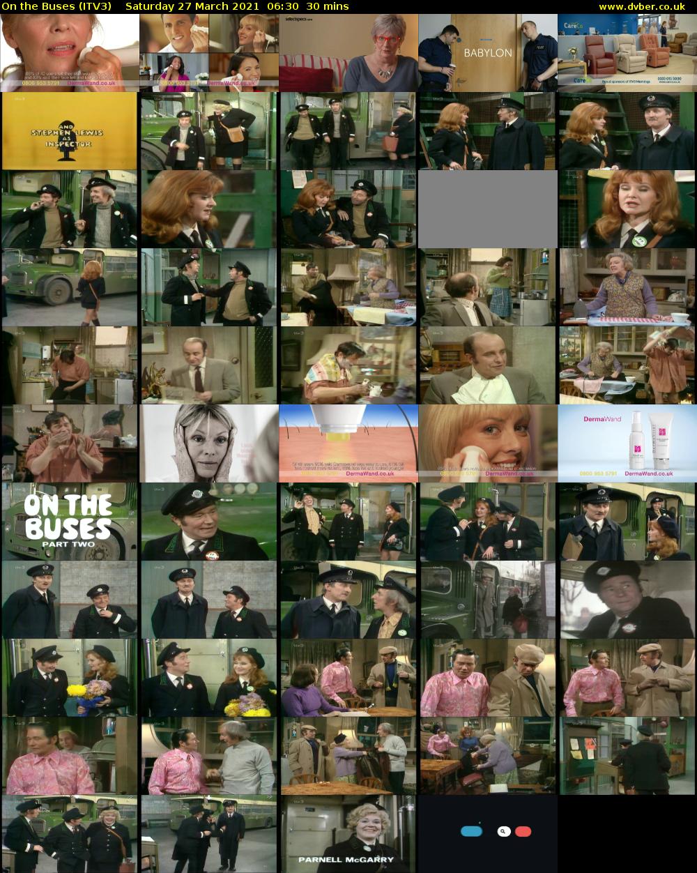 On the Buses (ITV3) Saturday 27 March 2021 06:30 - 07:00