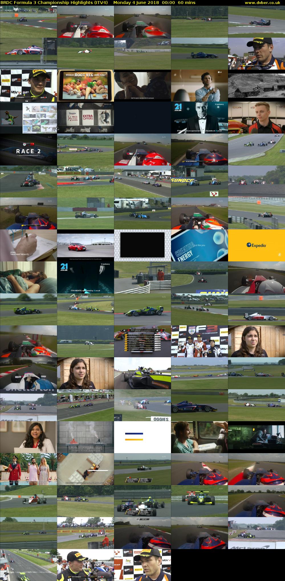 BRDC Formula 3 Championship Highlights (ITV4) Monday 4 June 2018 00:00 - 01:00