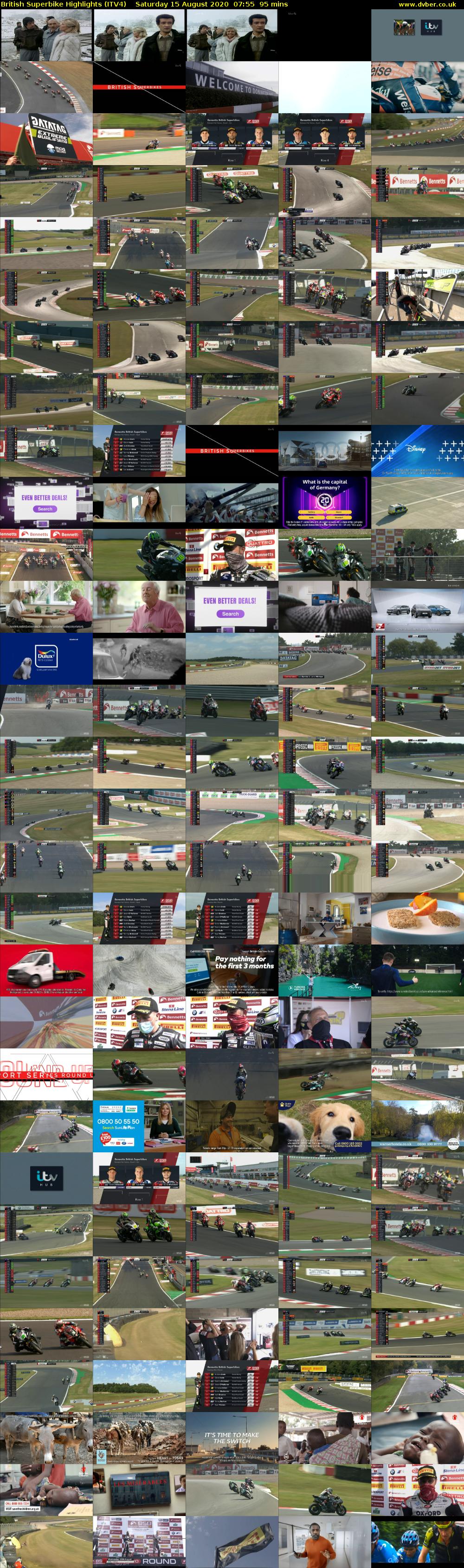 British Superbike Highlights (ITV4) Saturday 15 August 2020 07:55 - 09:30