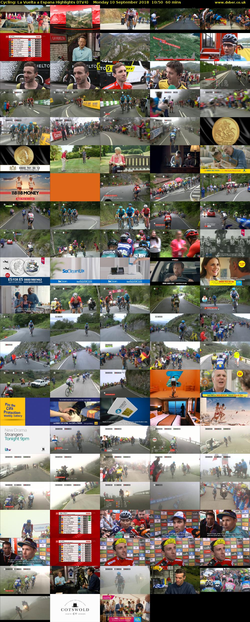 Cycling: La Vuelta a Espana Highlights (ITV4) Monday 10 September 2018 10:50 - 11:50