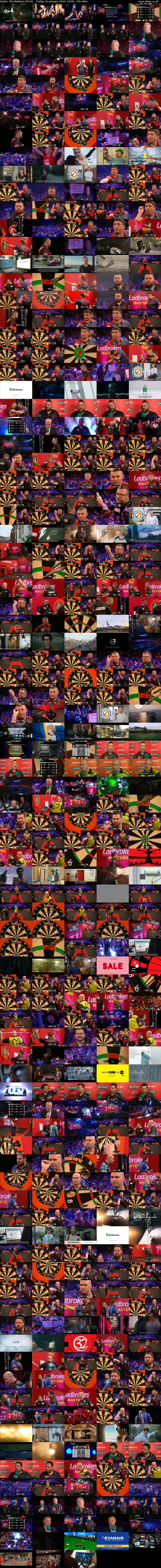 Darts: The Masters (ITV4) Friday 31 January 2020 19:00 - 23:00