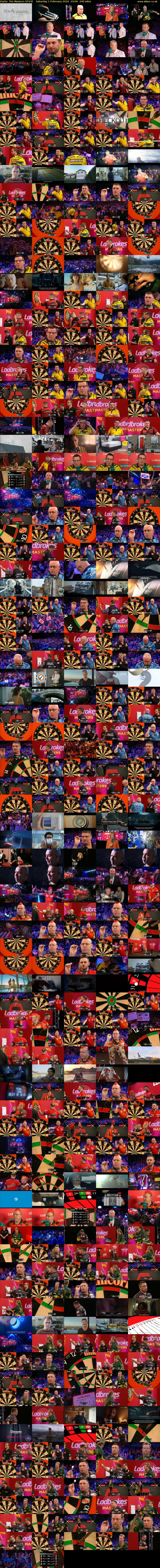 Darts: The Masters (ITV4) Saturday 1 February 2020 19:00 - 23:00