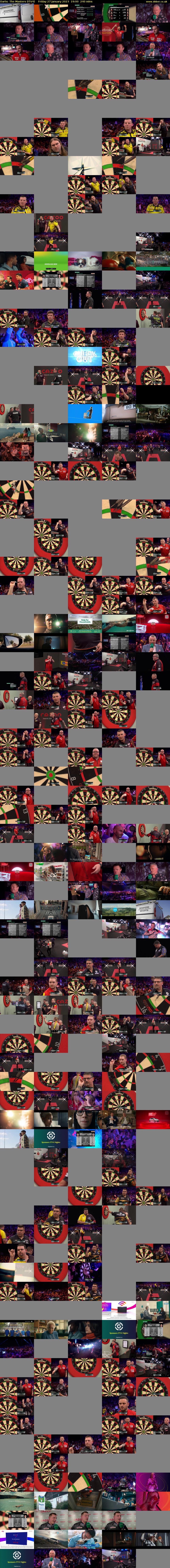 Darts: The Masters (ITV4) Friday 27 January 2023 19:00 - 23:00
