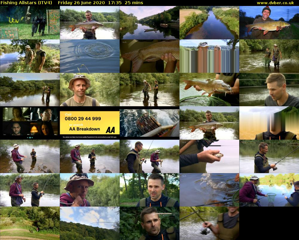 Fishing Allstars (ITV4) Friday 26 June 2020 17:35 - 18:00