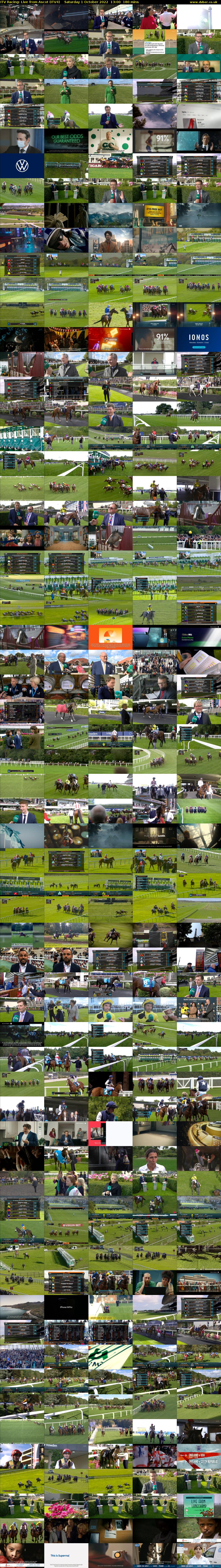 ITV Racing: Live from Ascot (ITV4) Saturday 1 October 2022 13:00 - 16:00