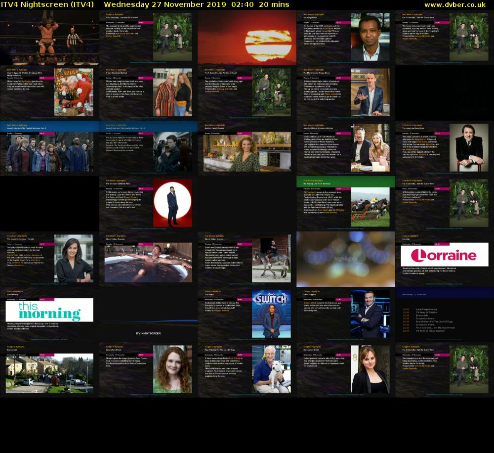 ITV4 Nightscreen (ITV4) 201911270240