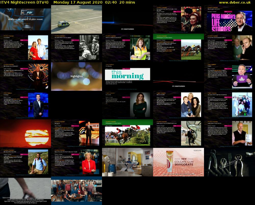 ITV4 Nightscreen (ITV4) 202008170240