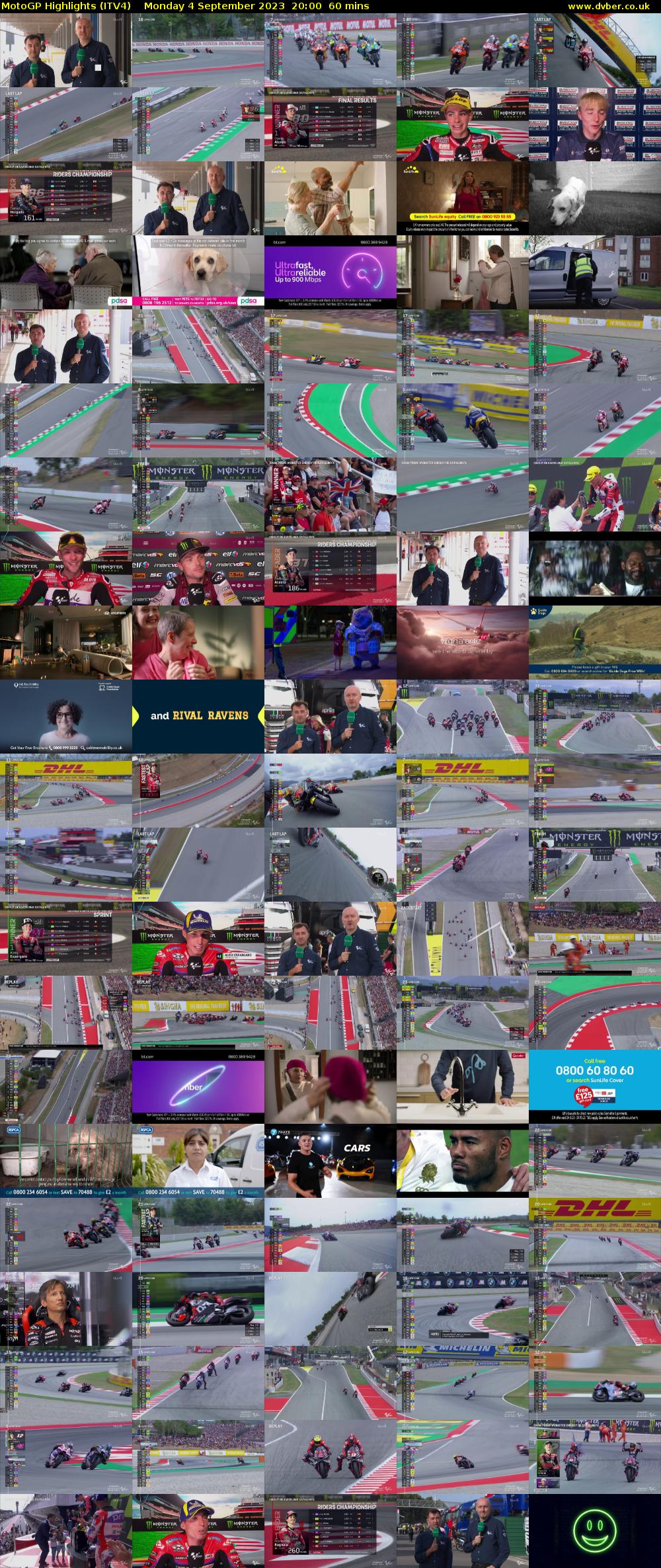 MotoGP Highlights (ITV4) Monday 4 September 2023 20:00 - 21:00