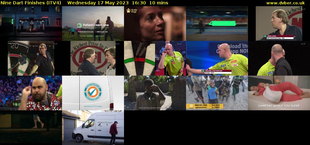 Nine Dart Finishes (ITV4) Wednesday 17 May 2023 16:30 - 16:40