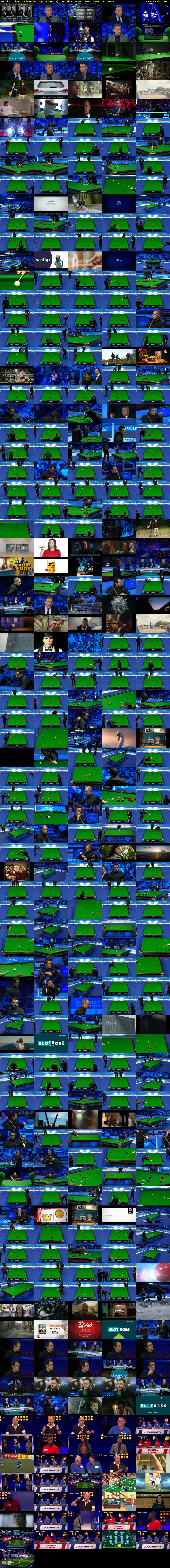 Snooker: Players Championship Live (ITV4) Monday 4 March 2019 18:45 - 22:30